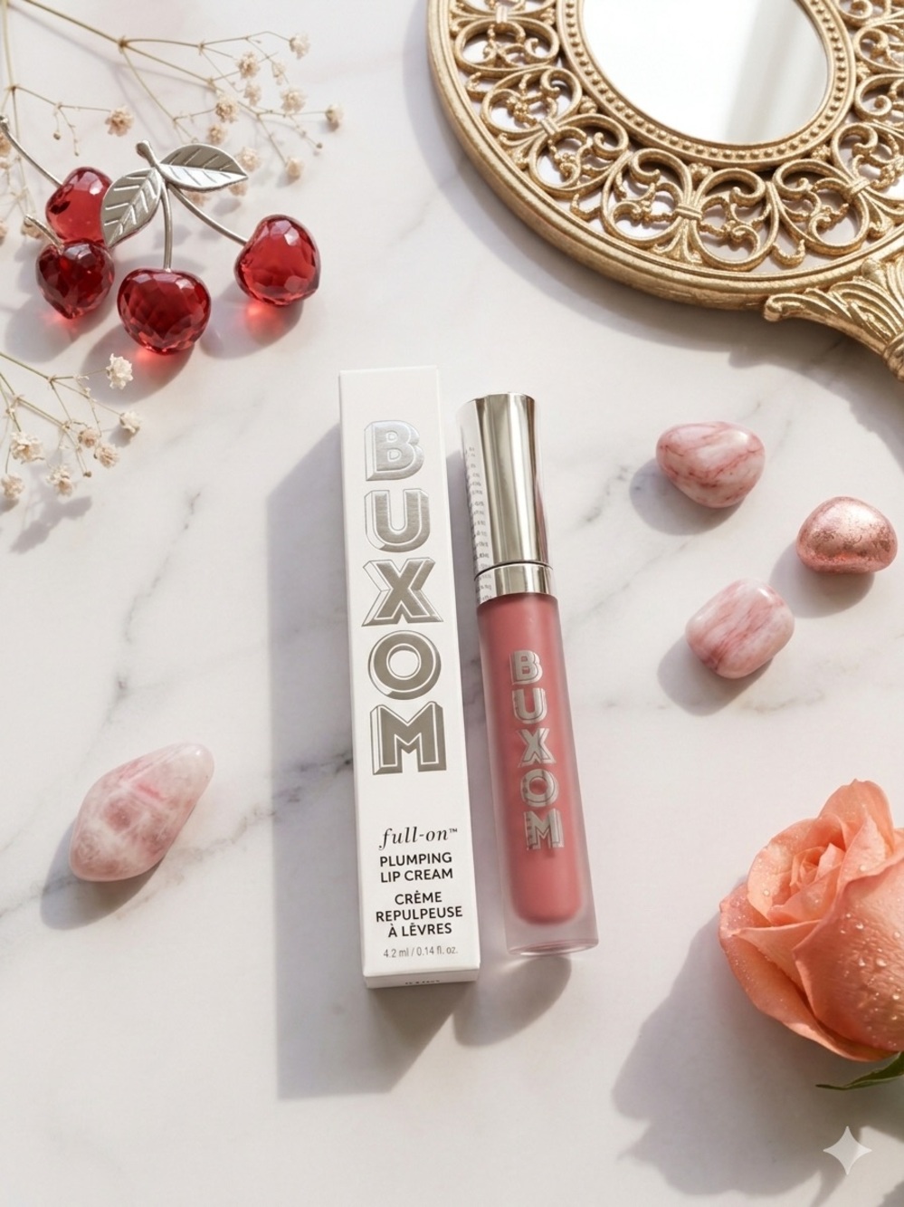 Buxom Full-On Plumping Lip Cream — Dusty Rose Pink